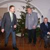Bei der Weihnachtsfeier des Krieger- und Soldatenvereins Hacklberg mit dem Vorsitzenden Hans Reber