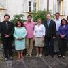 Bei der Jahreshauptversammlung des Europäischen Jugend Musik Festivals im Kloster Niedernburg mit dem wieder gewählten vereinsvorstand